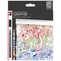 Marabu Feutre fin COLOUR GRAPHIX, DOODLE SUPREME, par 12