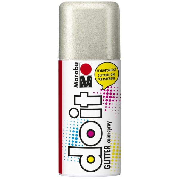 Marabu Sprühfarbe do it GLITTER, glitter-silber