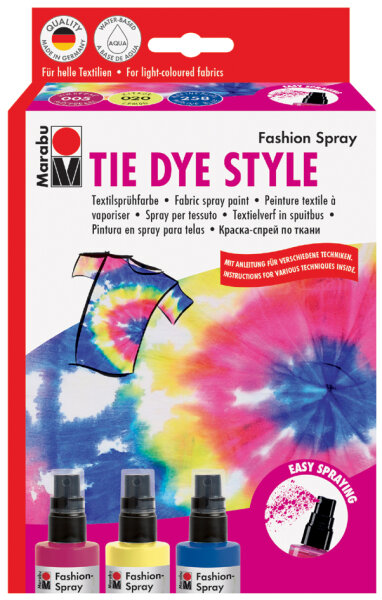 Marabu Textilsprühfarbe "Fashion-Spray", Set TIE DYE STYLE