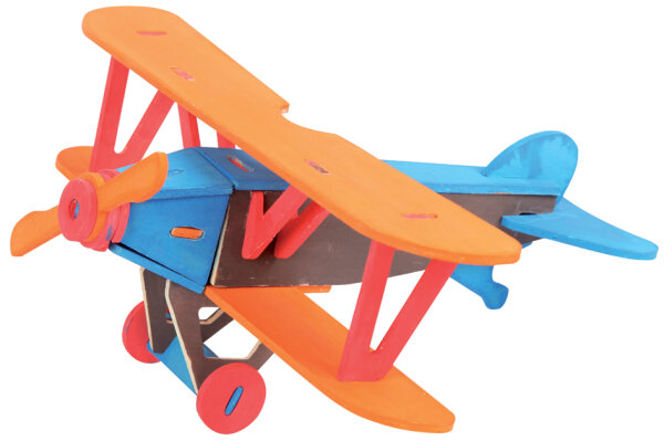 Marabu KiDS 3D Puzzle "Flugzeug Doppeldecker", 25 Teile