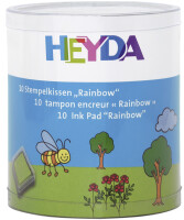 HEYDA Set de tampons encreurs Rainbow, boîte...