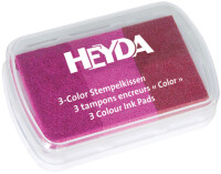 HEYDA Tampons encreurs 3-Color assortiment de bleu