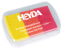 HEYDA Stempelkissen 3-Color, hellblau mittelblau dunkelblau