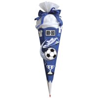 ROTH Schultüten-Bastelset Soccer gelb/schwarz, 6-eckig