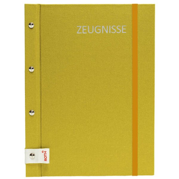 ROTH Zeugnismappe Metallium mit Buchschrauben, blau