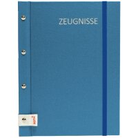 ROTH Zeugnismappe Metallium mit Buchschrauben, blau