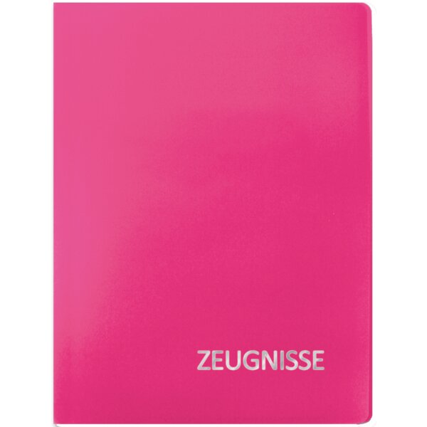 ROTH Zeugnismappe Basic, aus PP, DIN A4, magenta