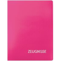 ROTH Zeugnismappe Basic, aus PP, DIN A4, magenta