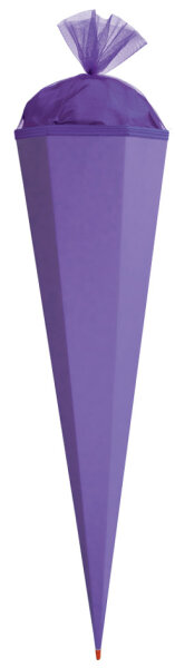 ROTH Bastelschultüte mit Verschluss, 850 mm, lila