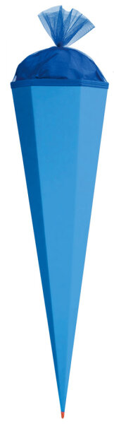 ROTH Bastelschultüte mit Verschluss, 850 mm, pazifikblau