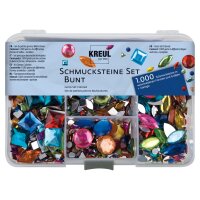 KREUL Set de pierres décoratives Multicolore