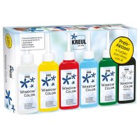 KREUL Window Color, set promo, 6 x 80 ml