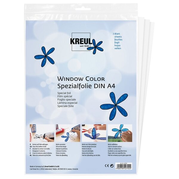 KREUL Window Color Spezialfolie, DIN A4