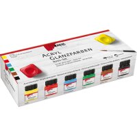 KREUL Acryl-Glanzfarbe, Basis-Set 6 x 20 ml