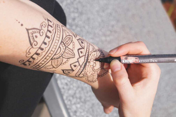KREUL Stylo de tatouage Tattoo Pen, rose