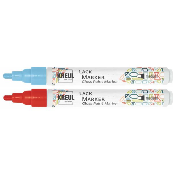 KREUL Lackmarker Gloss Paint Marker, medium, blanc