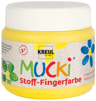 KREUL Stoff-Fingerfarbe "MUCKI", schwarz, 150 ml