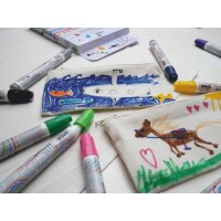 KREUL Marqueurs textiles medium Junior, set de 12