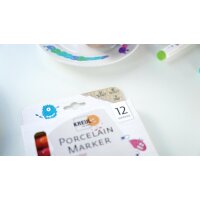 KREUL Marqueur pour porcelaine medium Junior, set de 5
