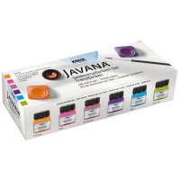KREUL Seidenmalfarbe JAVANA, Trendfarben-Set, 6 x 20 ml
