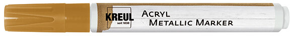 KREUL Marqueur Acryl Metallic médium, pointe ogive, or