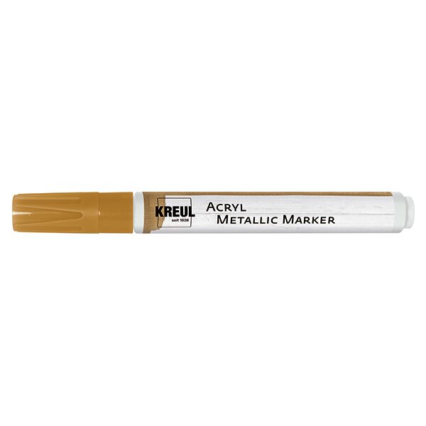 KREUL Acryl Metallic Marker Medium, Rundspitze, silber