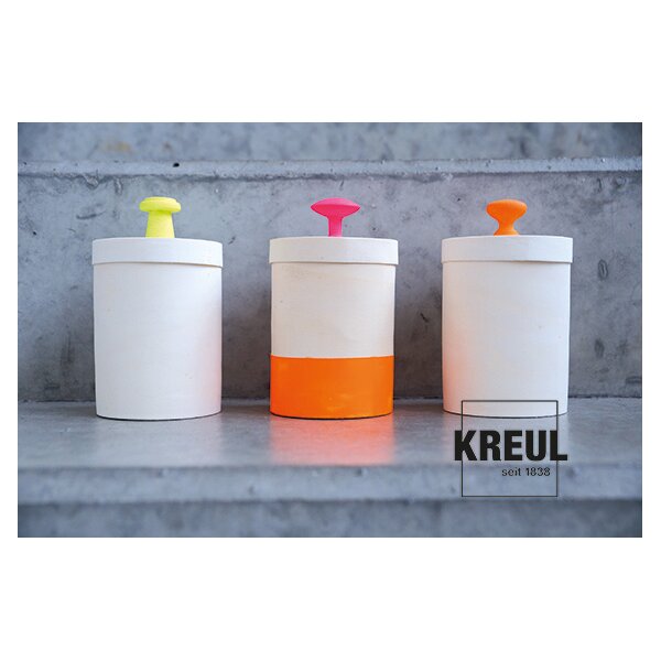 KREUL Peinture fluorescente dans un flacon, 50 ml, rose fluo