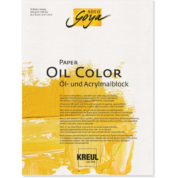 KREUL Künstlerblock SOLO Goya Paper Oil Color, 240 x 320 mm