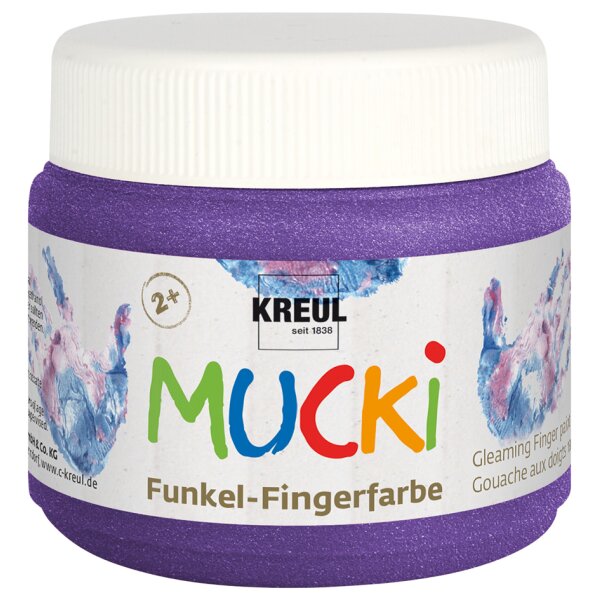 KREUL Funkel-Fingerfarbe "MUCKI", zauber-lila, 150 ml