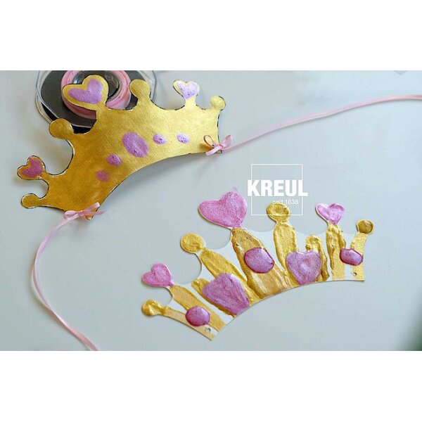 KREUL Peinture à doigts scintillante MUCKI, lingot dor