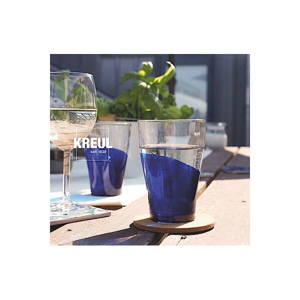 KREUL Peinture pour verre et porcelaine Clear, bleu eau