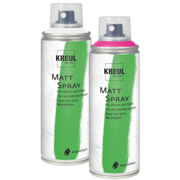 KREUL Peinture a&eacute;orosol MATT SPRAY, jaune, 200 ml