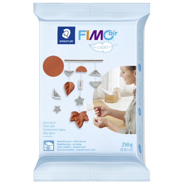 FIMO air LIGHT Pâte à modeler, durcit à lair, 125 g, blanc