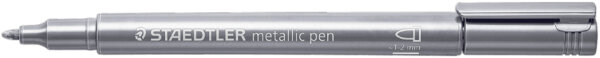 STAEDTLER Permanent-Marker Metallic, Rundspitze, silber