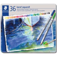 STAEDTLER Crayon aquarellable karat aquarelle, étui de 60