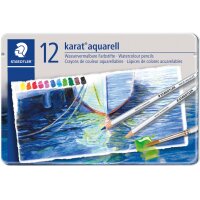 STAEDTLER Crayon aquarellable karat aquarelle, étui de 60