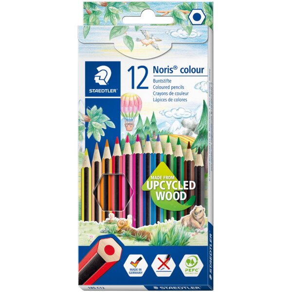STAEDTLER Crayon de couleur Noris Colour, étui carton de 12
