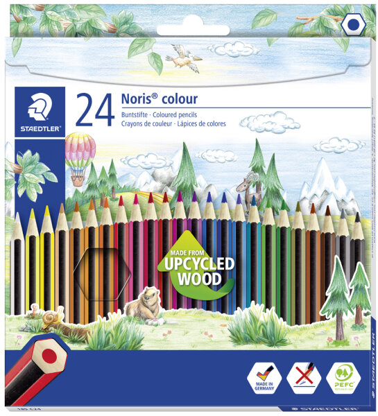 STAEDTLER Crayon de couleur Noris Colour, étui carton de 24