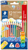 STAEDTLER Crayon de couleur Noris jumbo, étui 10+2