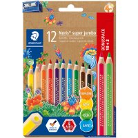 STAEDTLER Dreikant-Buntstift Noris super jumbo, 10+2