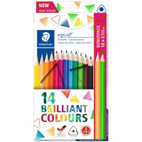 STAEDTLER Dreikant-Buntstift ergosoft, 12+2 Kartonetui