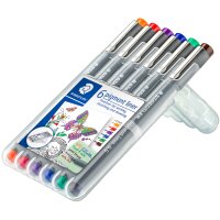 STAEDTLER Feutre à pigment, étui de 6,
