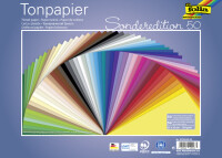folia Papier de couleur, (L)250 x (H)350 mm, 130g/m2