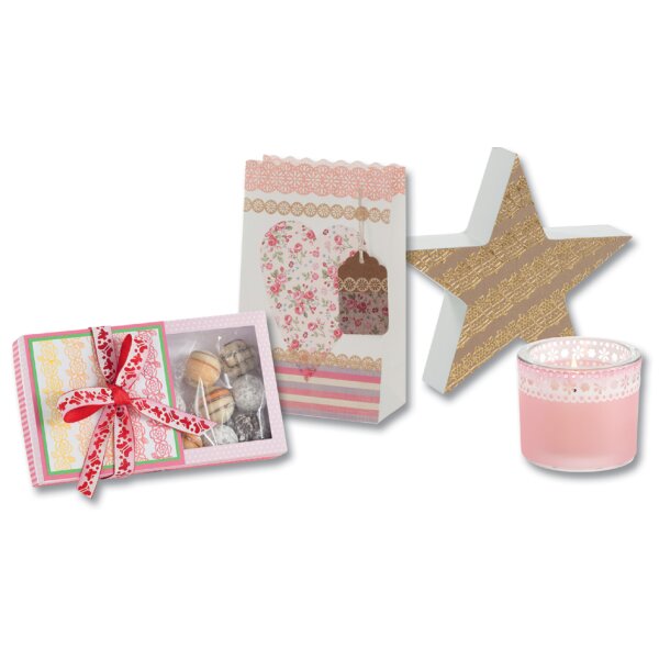 folia Bordures en papier Creative, autocollant, blanc