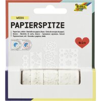 folia Bordures en papier Creative, autocollant, blanc