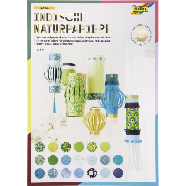 folia Naturpapierblock "KERALA", DIN A4, 20 Blatt