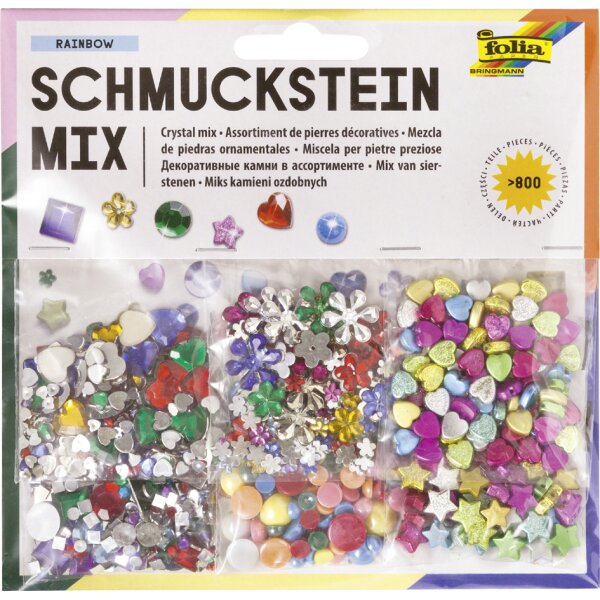 folia Schmucksteine-Set, &uuml;ber 800 Teile sortiert