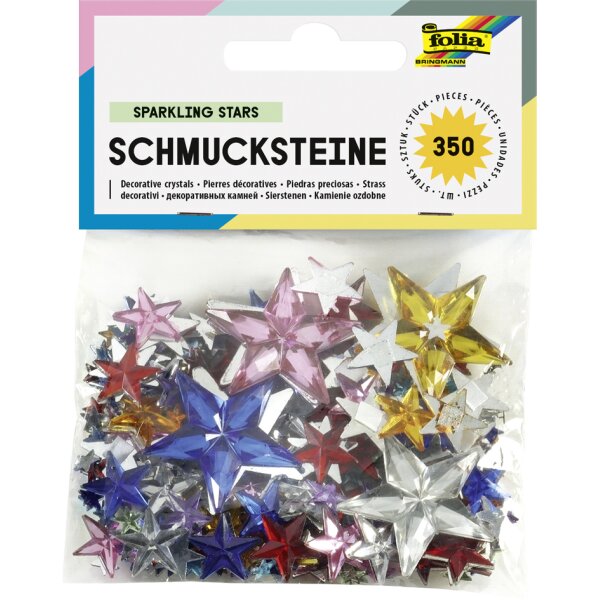 folia Pierres precieuses fleurs assorti tailles / couleurs