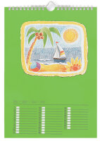 folia Kreativ-Wandkalender, DIN A4, farbig