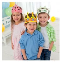 folia Kinderkronen, aus Pappe, verschiedene Modelle sortiert